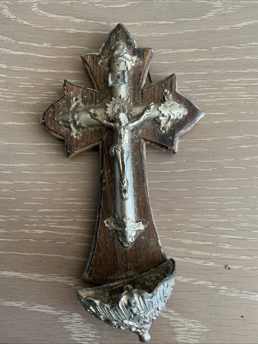 Antique crucifix with - antique,