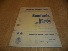 Bamfords Wizzler Operators Manual Instruction book owners Tractor 4 drum mower