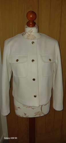Zara women jacket - jacket, ivory