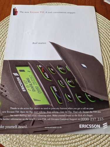 Ericsson t18 mobile phone - t18,
