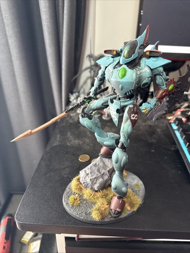Aeldari wraith knight painted - aeldari,