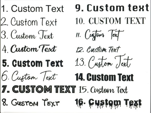 Personalised custom name - custom, word