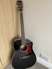 Tanglewood Winterleaf TW5 BK Electro Acoustic + Foam Hard Case, Untested Pickup