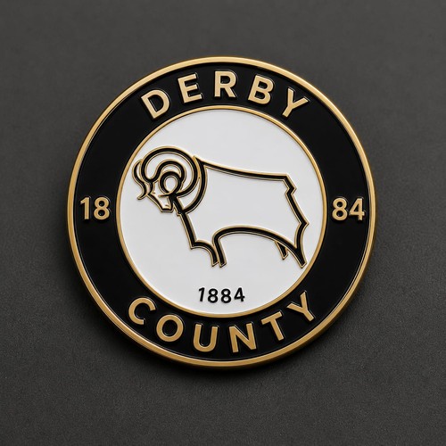Derby county pin badge - derby,