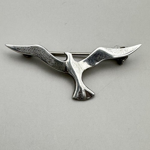 Modernist seagull brooch - modernist,