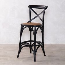 BLACK BENTWOOD COUNTER STOOL