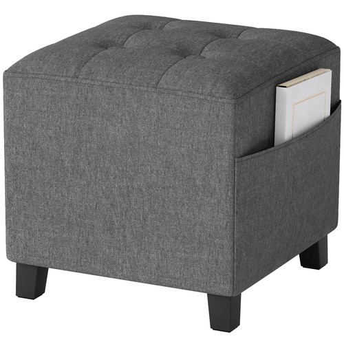 Homcom small footstool - homcom, square
