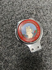 Vintage St Christopher Car Badge.