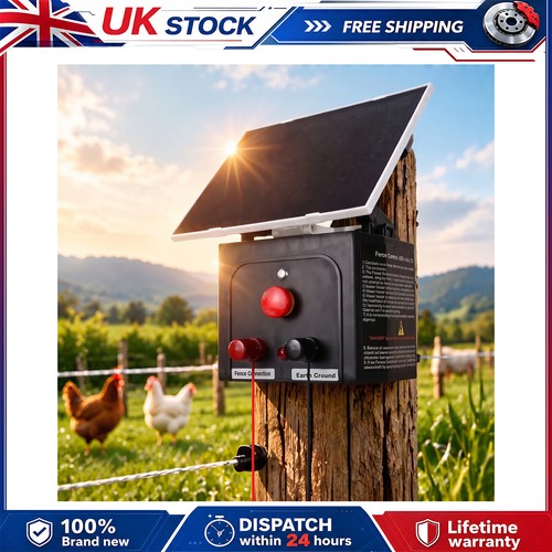Solar electric fence energiser - electric,