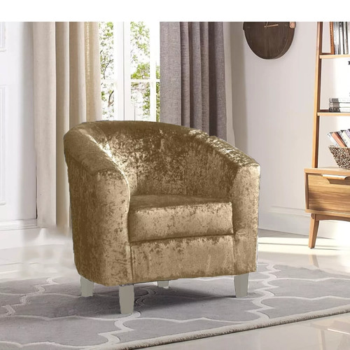Tub chair velvet armchair sofa - armchair,