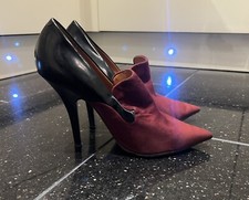 CELINE Black Leather Red