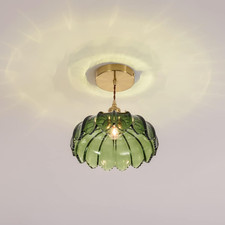 Glass Pendant Light Green