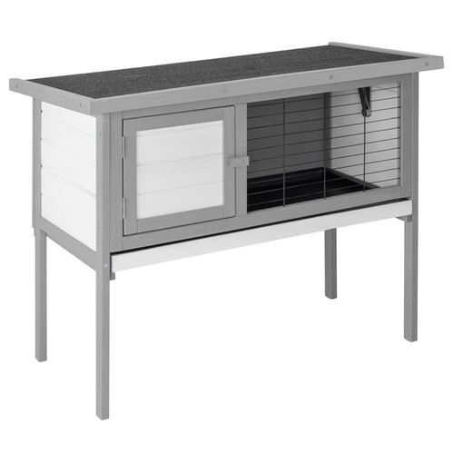 Raised outdoor rabbit hutch - raised,