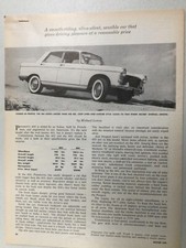 PeugeotArt31 Article Road Test 1961 Peugeot 404 August 1961 4 page