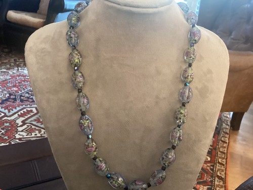 Venetian glass necklace - venetian,