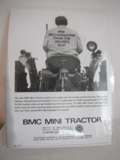 1966, 'BMC MINI' VINTAGE TRACTOR ADVERT (LAMINATED COPY OF ORIGINAL)
