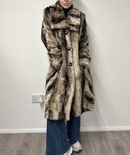 Per Una Faux Fur Swing Coat