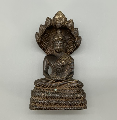 Antique bronze buddha naga - antique,