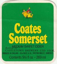 BEER BOTTLE LABEL - COATES