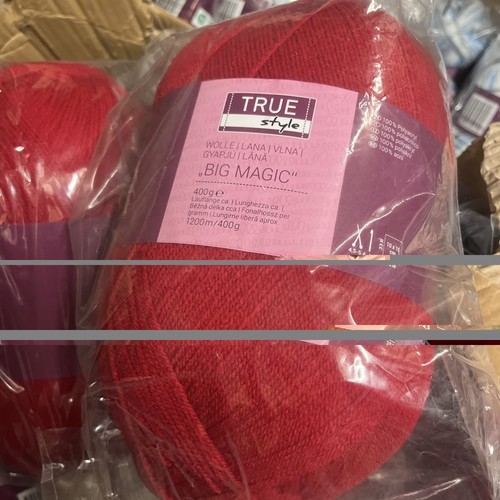 True style red double knitting - true,