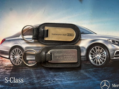 Two genuine audi keyrings - genuine,