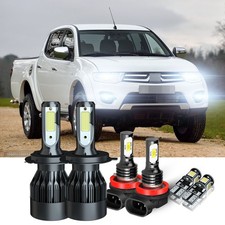 For Mitsubishi L200 MK4 Headlight Xenon White Led Fog Side Light Bulbs 6x