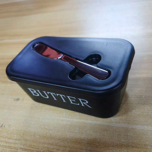 Elegant plastic butter dish - plastic,
