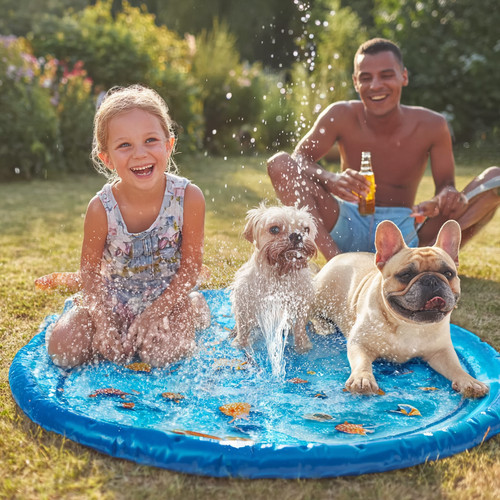 Dog splash pad - -, play