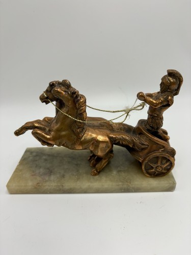 Vintage spelter bronze roman - spelter,