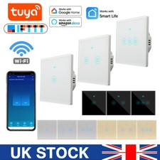 Smart Life Wifi Touch Light Wall Switch NO Neutral Wire Required APP Remote UK