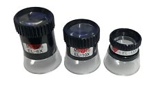 magnifying eye loupe set of 3 x6 x10 x15 magnification jewellers map reading rdg