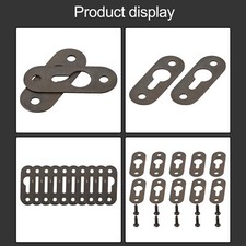 Robust Keyhole Hanging Plates for Picture Frames Heavy Duty Black Hangers