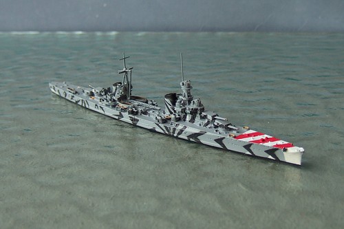 Camouflaged italian cruiser - camouflaged,