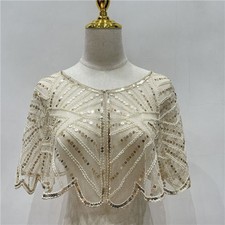 NEW Vintage Boutique Beaded Sequined Cape, Decorated Party Cape for Women