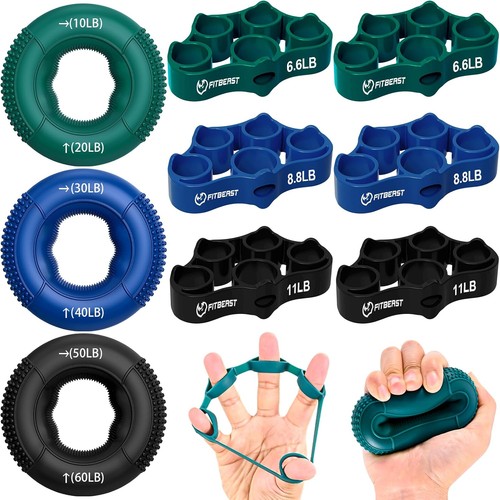 Grip strength trainer piece - grip, 9-piece