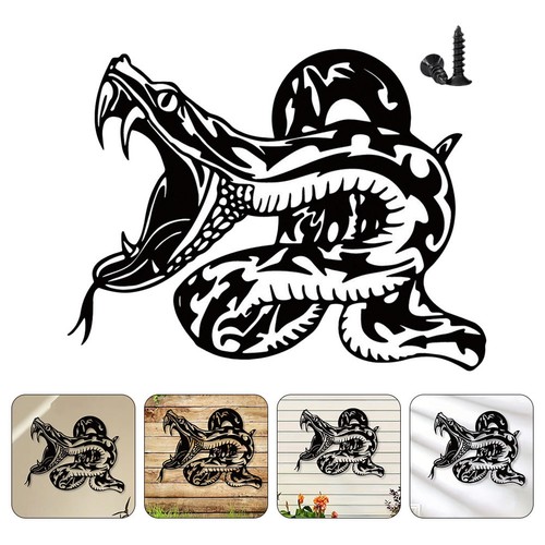 Metal snake pendant wall art - metal,