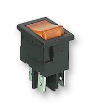 H8553VBNAO ARCOLECTRIC (BULGIN LIMITED) SWITCH, DPST, 10A, 250VAC, AMBER