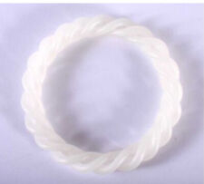 White Jade Twist Bangle