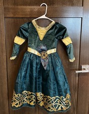 Disney Store Merida Costume Dress for Girls Size 4 from the Movie Brave 
