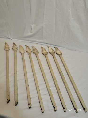 Vintage curtain rods and tie - curtain,