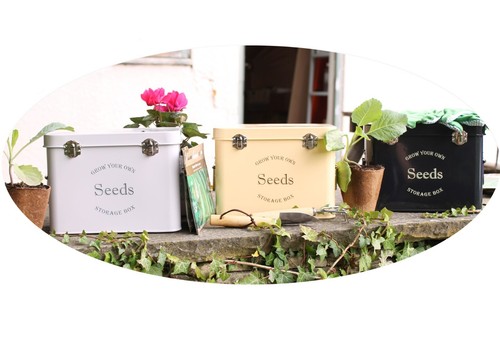 Seed tin for - tin, garden