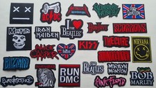 Music Rock Punk Vintage Band badges Iron or Sew on Embroidered Patch