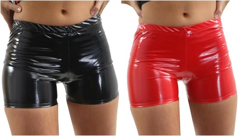 Shorts pvc hot pants - pvc, women