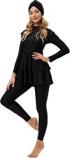 Womens Muslim Burkini Swimsuit