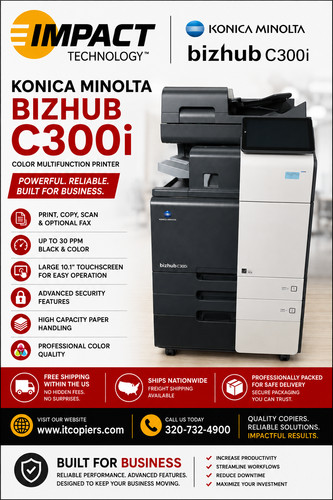 Konica minolta bizhub c300i - bizhub,