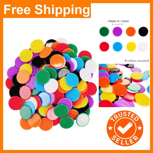 Assorted colored bingo chips - assorted,
