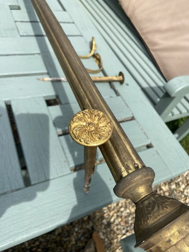 Antique french curtain pole - french,