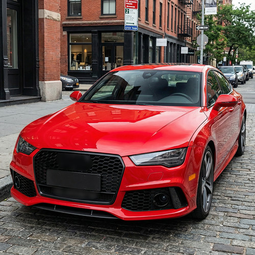 Front honeycomb grille - front, gloss