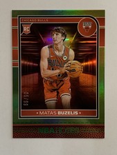 2024-25 Panini NBA Hoops Green Matas Buzelis /99 Green RC #241 Chicago Bulls