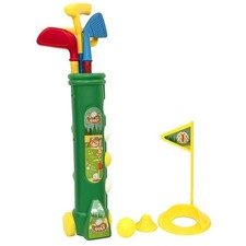 Kids Outdoor Golf Set Caddy Clubs Balls Trolley Childs Junior Garden Game Toy